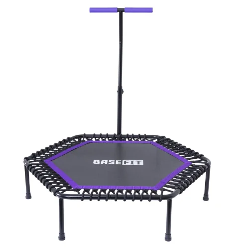 Батут Basefit TR-401 122 см с держателем фиолетовый от магазина Супер Спорт
