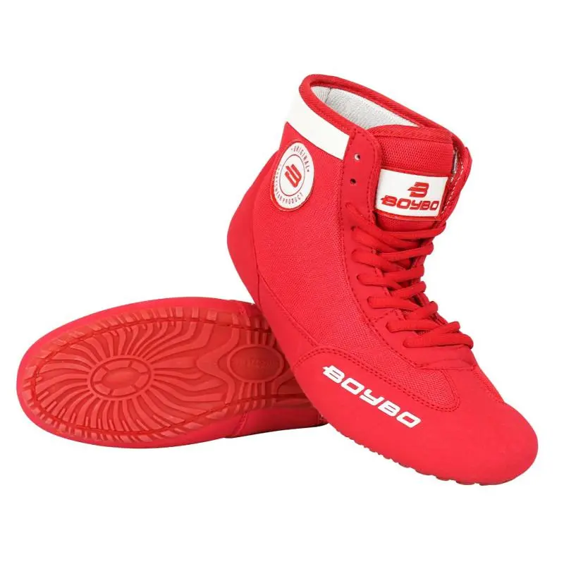 Борцовки BoyBo на толстой подошве красные ВВ250 Борцовки BoyBo на толстой подошве красные ВВ250 от магазина Супер Спорт